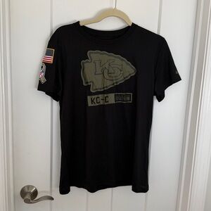 Nike Black Dri-FIT Tee Chiefs Salute to Service